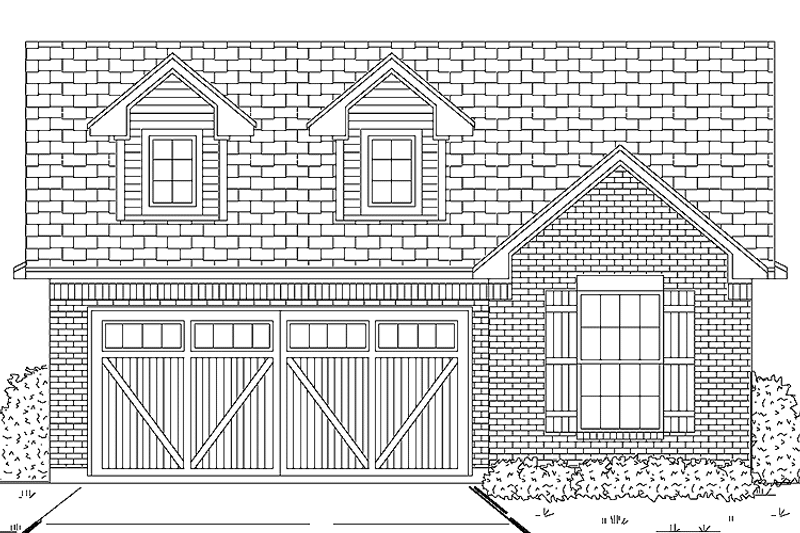 House Design - Exterior - Front Elevation 3 for Ranch House Plan #84-682 - 4 bed, 2 bath