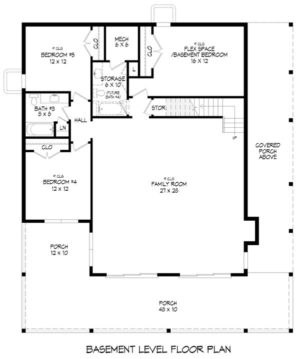 Home Plan - Country Floor Plan - Lower Floor Plan #932-1219