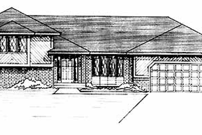 Home Plan - Exterior - Front Elevation 3 for Contemporary House Plan #51-882 - 3 bed, 3 bath
