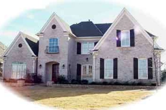 Exterior - Front Elevation for European House Plan #81-642 - 4 bed, 4 bath