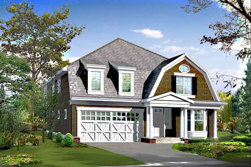 Architectural House Design - Craftsman Exterior - Front Elevation Plan #132-420