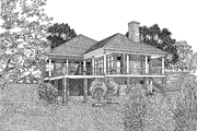 Country Style House Plan - 3 Beds 2.5 Baths 2607 Sq/Ft Plan #17-2641 