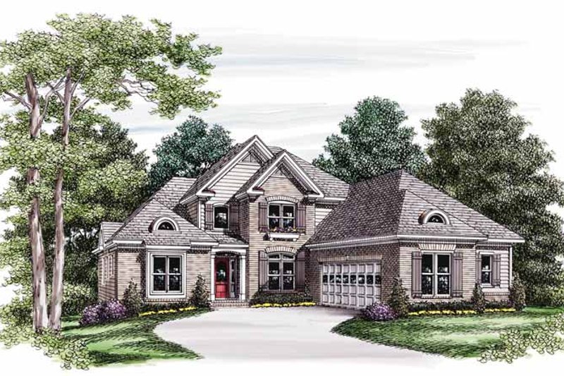 Traditional Style House Plan - 4 Beds 3.5 Baths 2508 Sq/Ft Plan #927-583