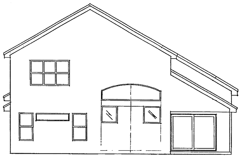 Home Plan - Exterior - Rear Elevation for Mediterranean House Plan #417-507 - 3 bed, 2.5 bath