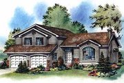 Traditional Style House Plan - 3 Beds 2.5 Baths 1952 Sq/Ft Plan #18-258 
