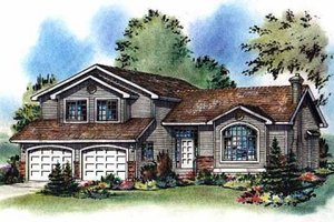 Traditional Exterior - Front Elevation Plan #18-258