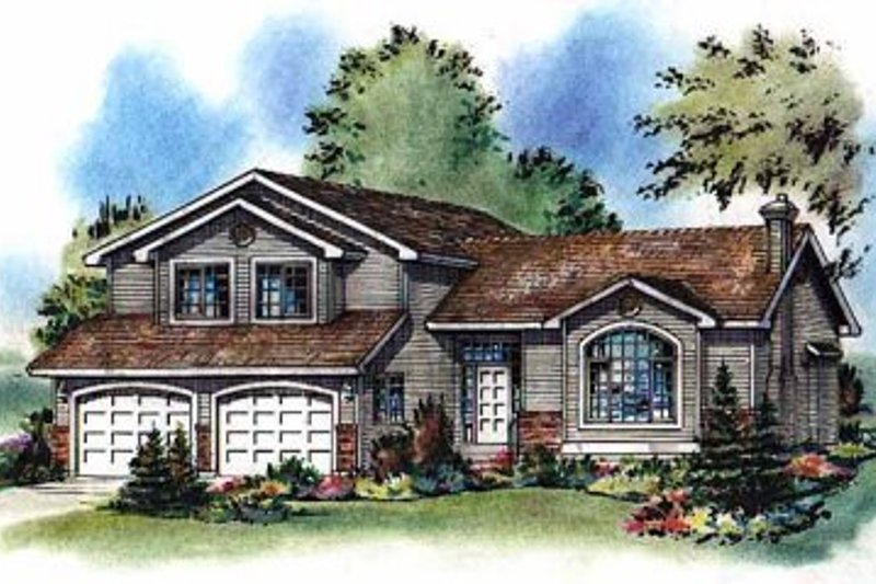 Architectural House Design - Traditional Exterior - Front Elevation Plan #18-258