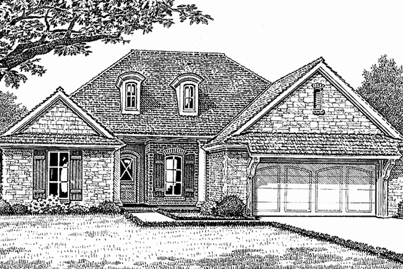 Dream House Plan - Exterior - Front Elevation 3 for Traditional House Plan #310-1203 - 3 bed, 2 bath