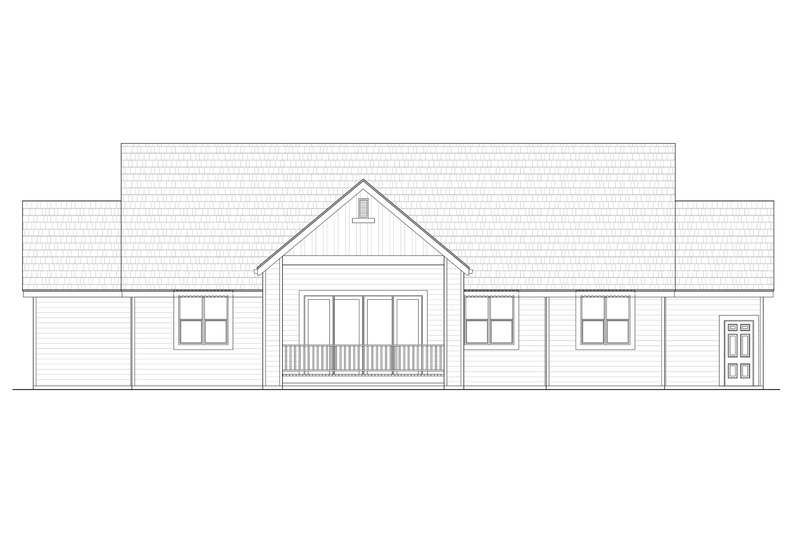 House Design - Exterior - Rear Elevation for Farmhouse House Plan #1108-14 - 6 bed, 5 bath