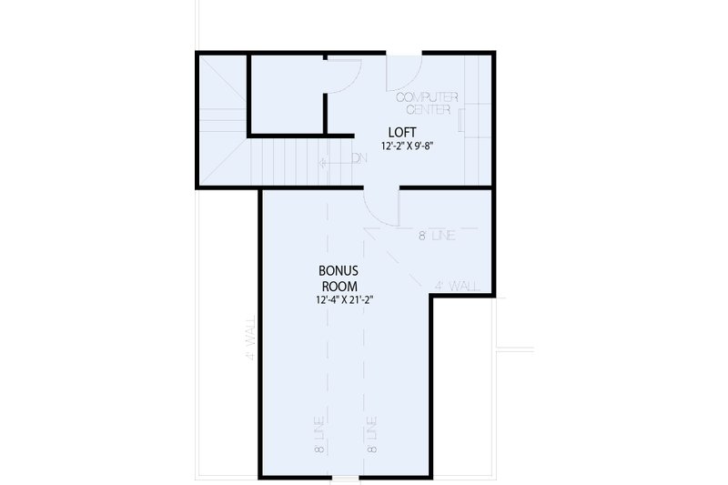 House Plan Design - Floor Plan - Upper Floor for European House Plan #17-526 - 4 bed, 3 bath