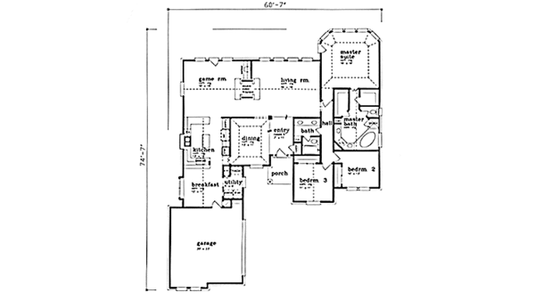 Home Plan - Country Floor Plan - Main Floor Plan #973-1