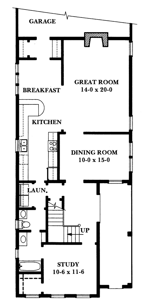 Architectural House Design - Classical Floor Plan - Main Floor Plan #1047-10