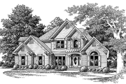 Colonial Style House Plan - 3 Beds 2.5 Baths 2115 Sq/Ft Plan #927-205 