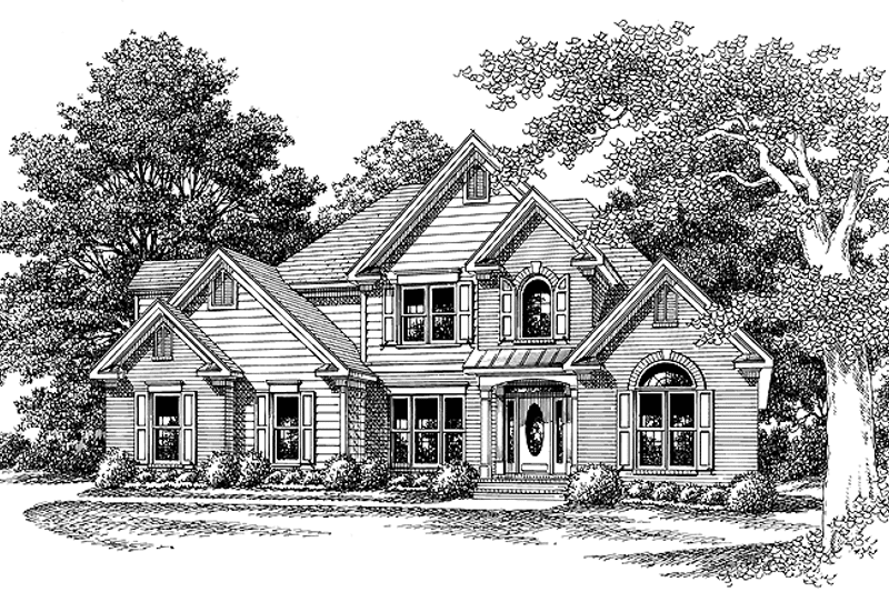 Home Plan - Exterior - Front Elevation 3 for Colonial House Plan #927-205 - 3 bed, 2.5 bath