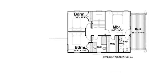 House Plan Design - Traditional Floor Plan - Upper Floor Plan #928-192