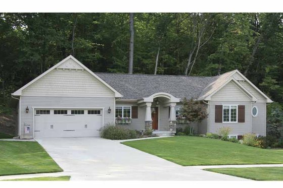 Exterior - Front Elevation 3 for Craftsman House Plan #928-134 - 2 bed, 2.5 bath