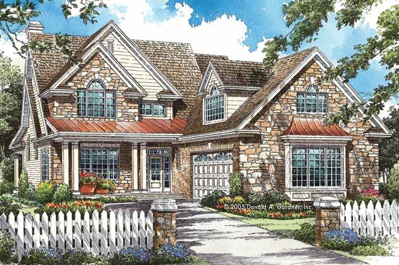 Home Plan - Exterior - Front Elevation 3 for Traditional House Plan #929-771 - 4 bed, 3 bath