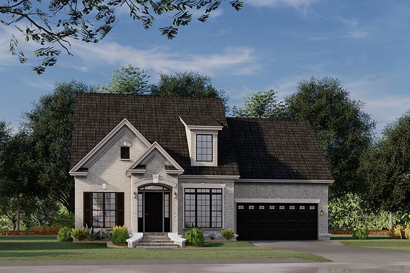 Home Plan - European Exterior - Front Elevation Plan #17-2985
