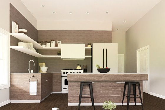 Interior - Kitchen 2 for Barndominium House Plan #1064-392 - 1 bed, 1 bath