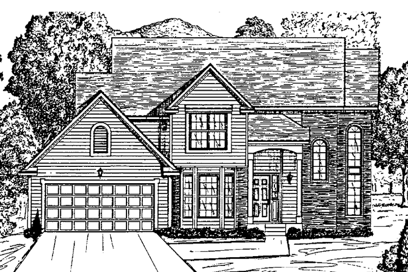 Architectural House Design - Traditional Exterior - Front Elevation Plan #405-256