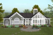 Traditional Style House Plan - 3 Beds 2.5 Baths 1992 Sq/Ft Plan #56-684 Exterior 