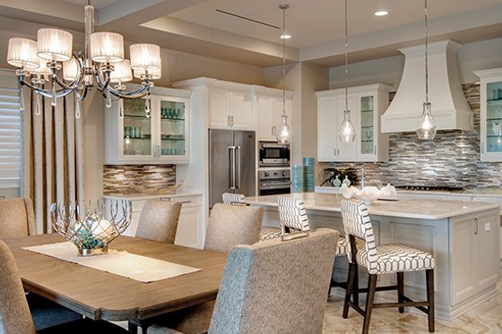 Interior - Dining Room 2 for Mediterranean House Plan #930-449 - 3 bed, 3.5 bath