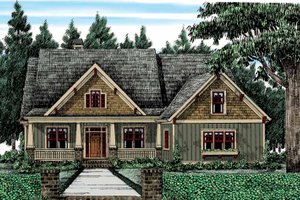 Exterior - Front Elevation 3 for Bungalow House Plan #927-418 - 4 bed, 3 bath
