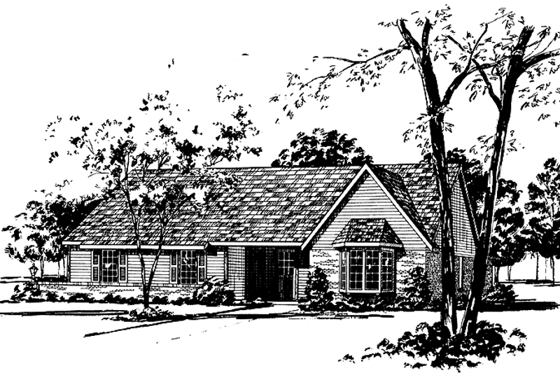House Design - Ranch Exterior - Front Elevation Plan #36-565