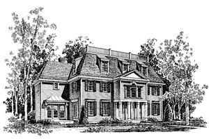 Architectural House Design - Classical Exterior - Front Elevation Plan #1016-34