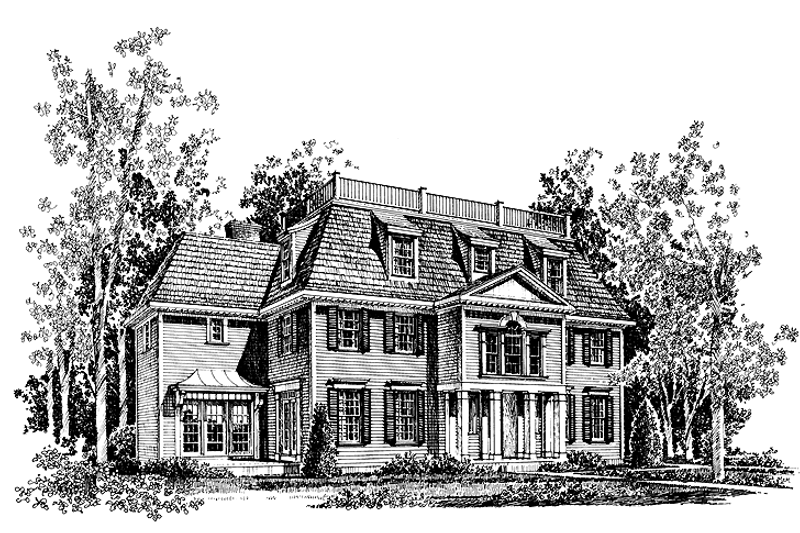 Architectural House Design - Classical Exterior - Front Elevation Plan #1016-34