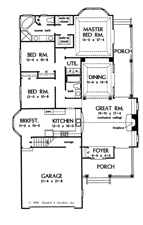 Dream House Plan - Ranch Floor Plan - Main Floor Plan #929-338