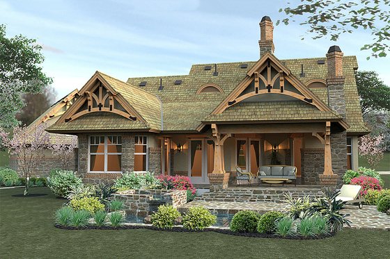 Small Craftsman Home with 3 bedrooms and 2 bathrooms