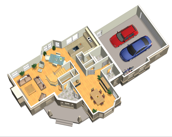 Victorian Floor Plan - Main Floor Plan #25-4674