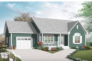Country Style House Plan - 2 Beds 1 Baths 1113 Sq/Ft Plan #23-2433 