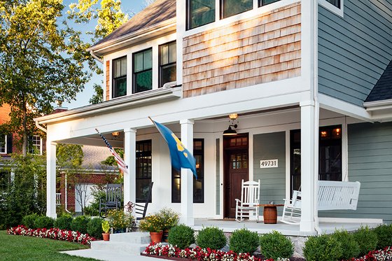 Exterior - Front Elevation 4 for Traditional House Plan #928-299 - 3 bed, 3.5 bath