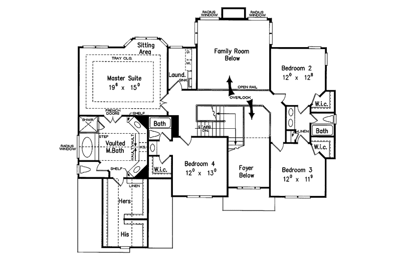 House Plan Design - Floor Plan - Upper Floor for Colonial House Plan #927-564 - 5 bed, 4 bath