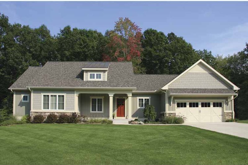 Home Plan - Exterior - Front Elevation 3 for Craftsman House Plan #928-132 - 2 bed, 2.5 bath