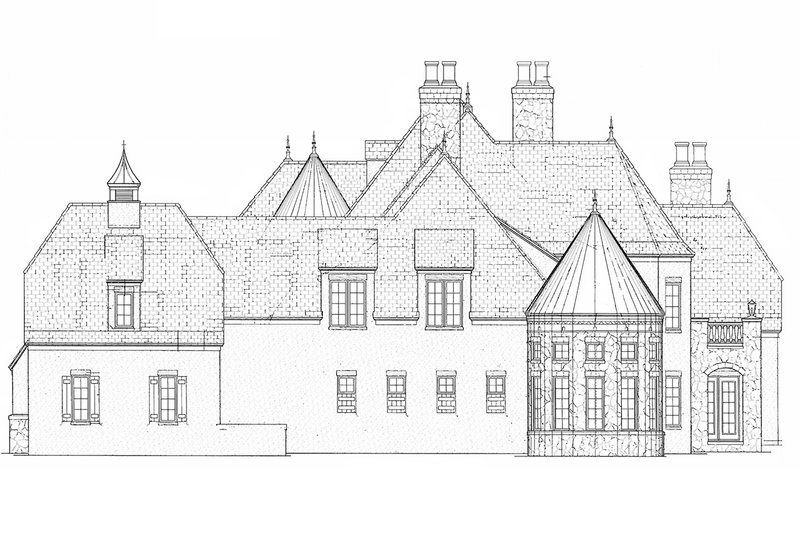 Dream House Plan - Exterior - Other Elevation for European House Plan #453-608 - 5 bed, 5 bath
