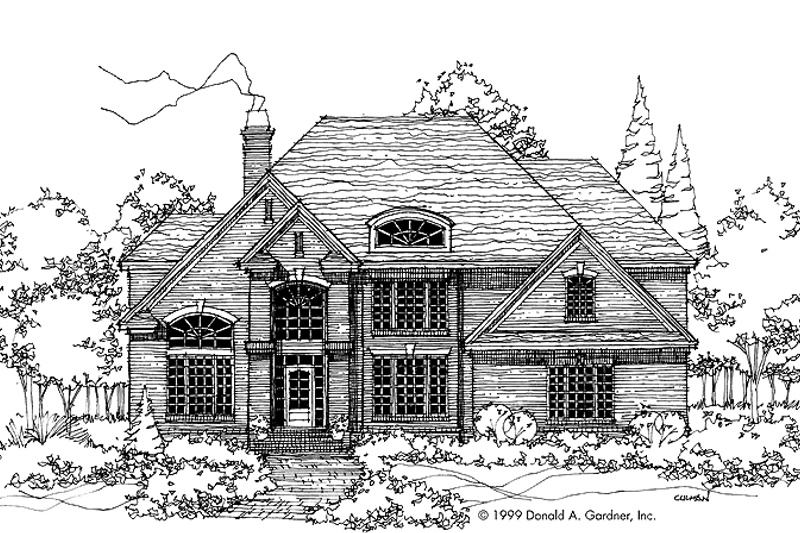 Dream House Plan - Traditional Exterior - Front Elevation Plan #929-525