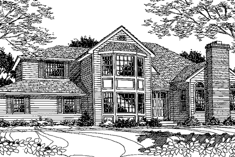 Home Plan - Exterior - Front Elevation 3 for Traditional House Plan #314-250 - 5 bed, 3.5 bath