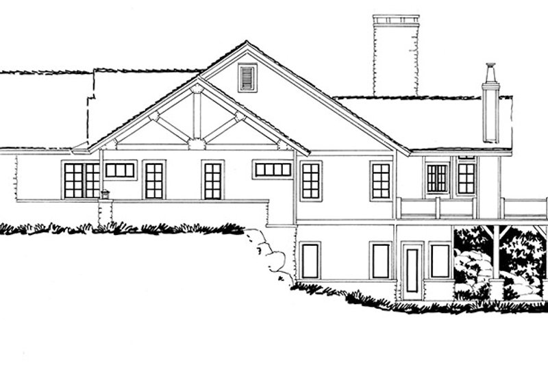 Architectural House Design - Exterior - Other Elevation for Ranch House Plan #942-35 - 4 bed, 4.5 bath
