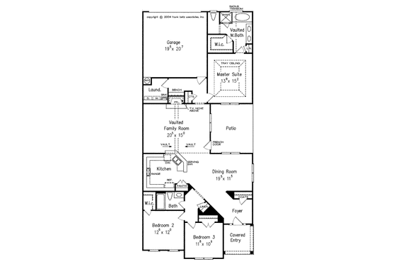 Floor Plan - Main Floor for Country House Plan #927-300 - 3 bed, 2 bath