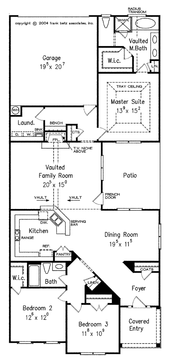 Country Floor Plan - Main Floor Plan #927-300