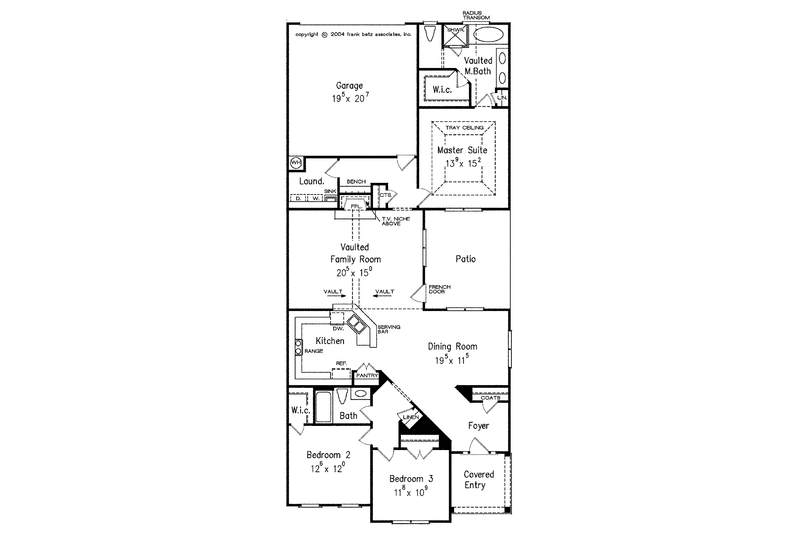 Home Plan - Floor Plan - Main Floor for Country House Plan #927-300 - 3 bed, 2 bath