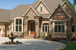 European Exterior - Front Elevation Plan #929-895