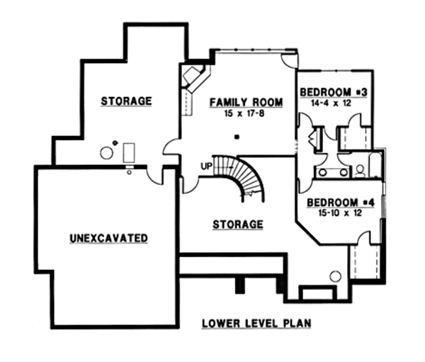 Floor Plan - Lower Floor Plan #67-177