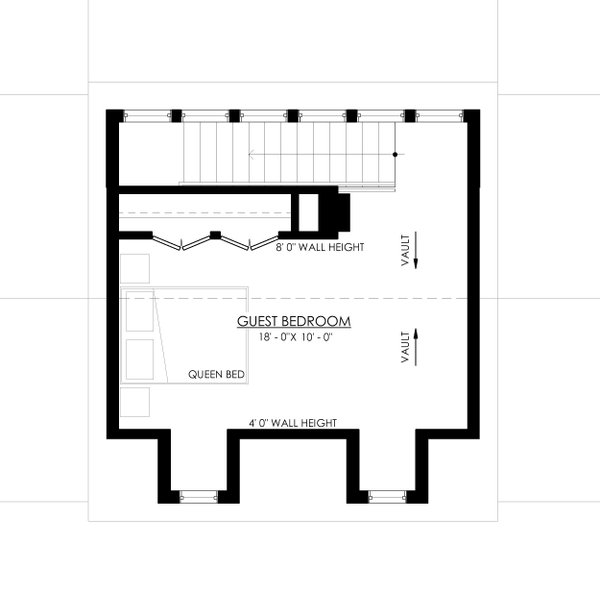 Beach Floor Plan - Upper Floor Plan #1114-31