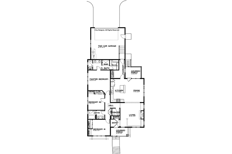 Dream House Plan - Floor Plan - Main Floor for Craftsman House Plan #895-61 - 3 bed, 2.5 bath