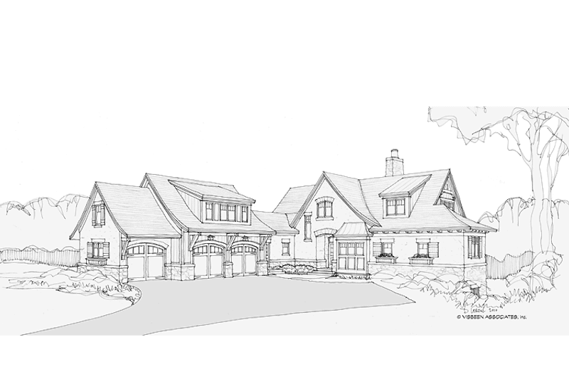 Home Plan - Exterior - Front Elevation 4 for European House Plan #928-215 - 3 bed, 3.5 bath