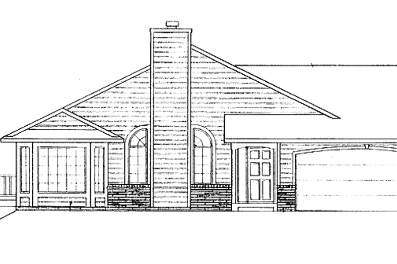 Architectural House Design - Exterior - Other Elevation for Traditional House Plan #58-228 - 4 bed, 2 bath